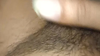 Indian big black cock jerking close to camera