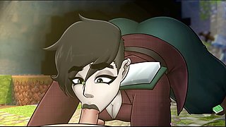 Blowage, fur covered, internal ejaculation