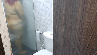 My Stepmom Masturbates in the Bathroom