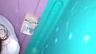 Fragile Heiress Heat as the Natural Rich Beauty Offers Warm Mouth Support Inside a Risky Temporary Booth