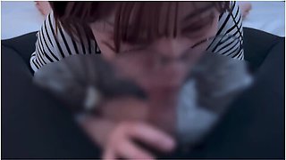 Glasses Girl Gets Caught By The Smell Of Dick And Sucks Up A Lot Of Sperm