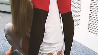 Hot Nurses two Busty MILF Nurses in Sexy Lingerie Enjoy a Facial Together