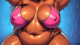 BBW Thick Black Women 3D