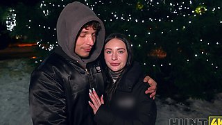 Skinny teen Emma Evans rides cock in reverse cowgirl