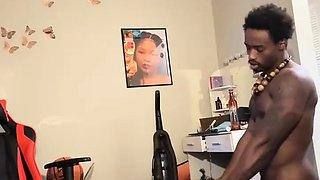 Curvy ebony slut get load of cum after hard BBC pounding liv