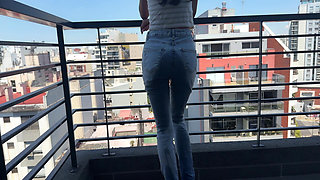 Wetting Jeans Desperation Piss and Golden Shower Water Sports Wet and Messy