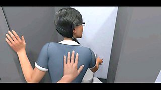 3D animated anime hentai fun with unexpected visits