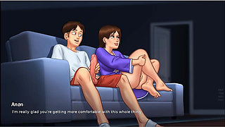 Summertime Saga - Gameplay - Roleplay - Debbie Shower Scenes and Mutual Masturbation