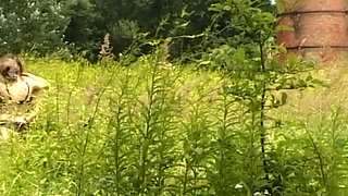 Slut Form Germany Rides Cock in Outdoor Session