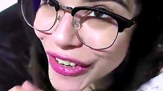 My Harmless Wifey in White Sundress & Glasses Stroked Me Before Church - William and Selena Vega