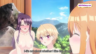 Camping club leader gets handled hard in hot outdoor bath