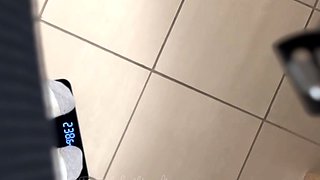 Amateur striptease and Solo masturbation