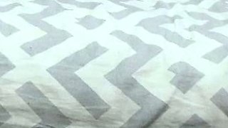 Slim Asian Babe Masturbates with Pink Dildo on Bedroom Bed