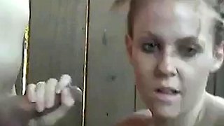 Old Man's Cum Covers Young Girl's Face