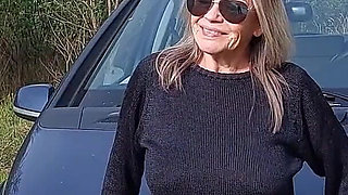 Granny Plays with Her Tits!