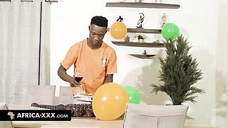 Adorable cutie - suspenders action - Africa-XXX