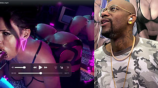 Panam Deepthroating the Fuck Out of a Hard BBC Dildo with Her Ass Exposed, Huge Ass Slut Fucked by a BBC