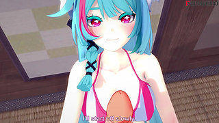 Mint POV sex in her bikini - Neverness to everness (NTE)