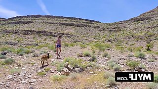 Taking a breather outside with my incredibly attractive stepmother, Sofie Marie.