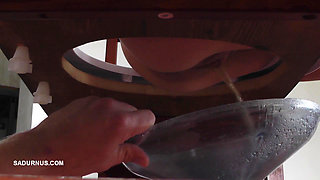 Dyanna Smokes on Her Live Toilet