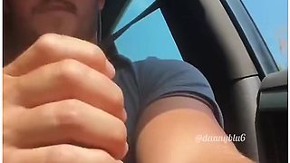 Horny Boyfriend Wanks While His Misses Drives - Danny Blu