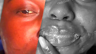 Blow Job That Made Me Burst and Milked Blackminaj Mouth (exclusive)