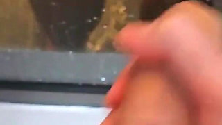 Stepson Jerks off on a Washing Stepmom