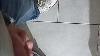 Cock and Balls beat with spatula  hard