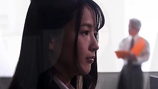 Kinky double Japanese blowjob and hardcore fucking