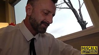 Big titted sub gets rectum screwed