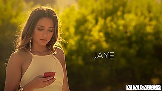 Jaye Summers Rides Jean's Hard Rod with Small Tits