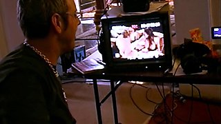 Stunning group sex babes getting cumshot