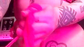 Sexy Emo Girl Ripoff Pink Fishnets