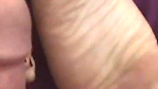Julia in Amazing Amateur Footjob POV