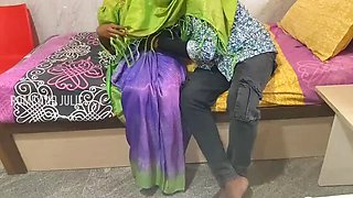 Indian Step Mom Blowjob and Doggy Style with Teen Son in Front of Step Dad - Homemade HD