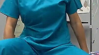 Mature Blonde Nurse Sydney Hail Masturbates at Work