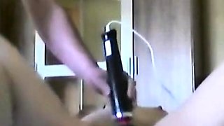 German Amateur Receives Massage from Sex Toy