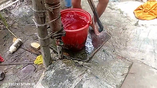 Empty house fun: Shower time with my beautiful