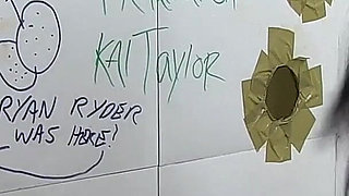 Curvy Big Tits MILF Leila Lixx Is Gangbanged in the Gloryhole and Eats Hot Cum Loads