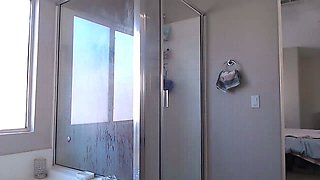 Big boob brunette masturbates on webcam