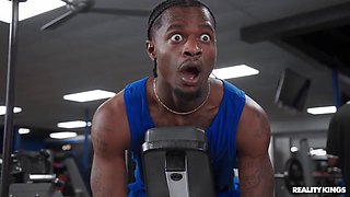 Damion Dayskis Lesbian Gym Ecstasy Triggers Horny Cumshot