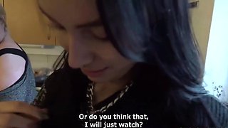 Blonde & Brunette Enjoy Outdoor Czech Streets Fucking