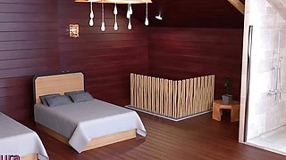 Laura Lustful Secrets: Cuck Hubby Jerks off and Watches His Cheating Wife Getting Fingered Live on TV Episode 100