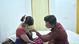 Indian Honeymoon Night: Hot Wife Gets Rough Doggy Style Fuck by Husband