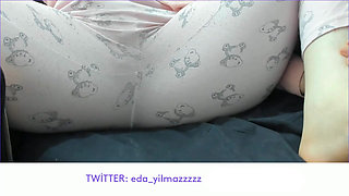 MASTURBATION IN PAJAMAS - PUSSY CARESSING IN PAJAMAS