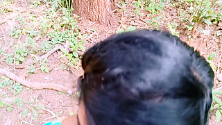 Outdoor Jungle Sex. Desi Bhabi Fucking Husbend's Small Stepbrother Big Dick in Forest. Telugu Dirty Talks.