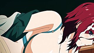 Beautiful baby girl at hentai video