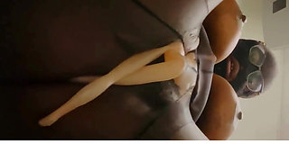 Shrunk Slut Trapped in Nylon Stockings