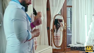 Horny bride Neeo has some hot sex with her personal tailor