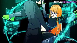 TiffanyWarmer Blowjob Creampie Hardcore - Petite Ukrainian with Perfect Body Fucks Big Cock in Persona 5 Hentai Parody